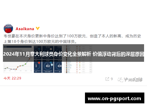 2024年11月意大利球员身价变化全景解析 价值浮动背后的深层原因